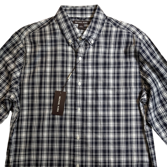 Michael Kors Other - CLOSET CLOSING! Michael Kors Shirt Casual SlimNavy/White Plaid